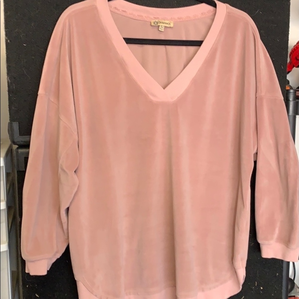 Democracy XL ladies V-neck sweatshirt/top/sweater for home or going out